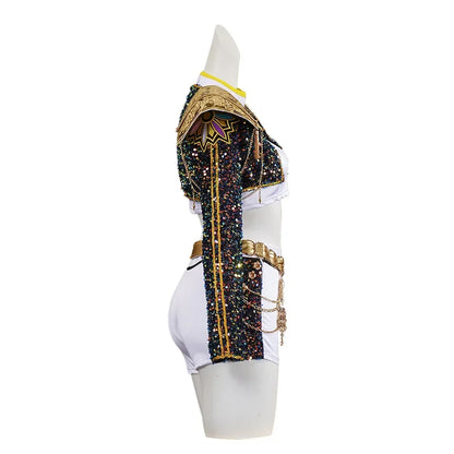 Light Girls Cosplay Costume - Sequin Jacket, Polyester