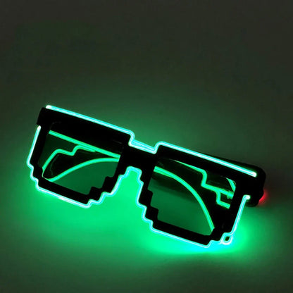 Glow Novelty in the Dark LED Glasses - Neon Lights for Weddings, Birthdays, Halloween Party Supplies