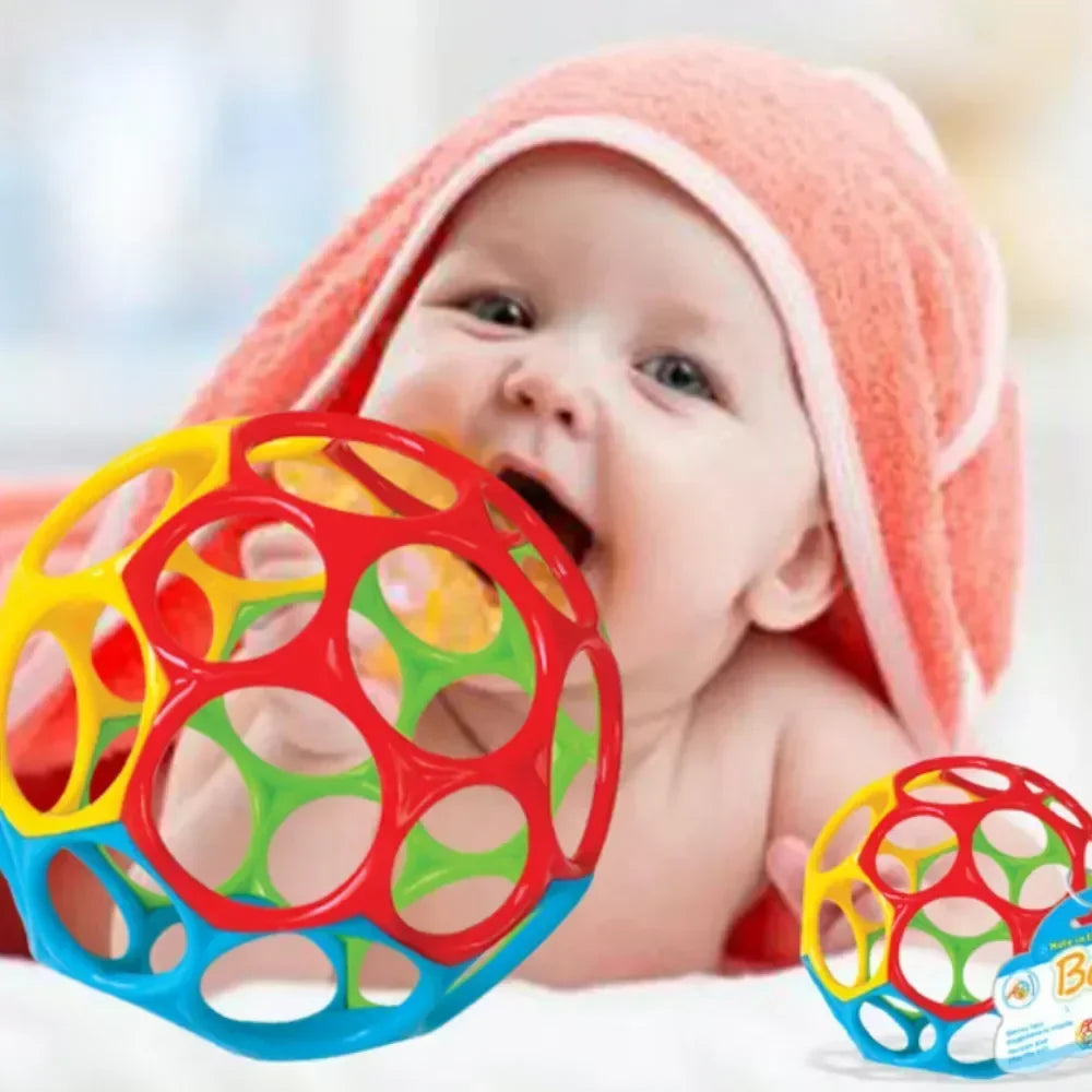 Baby Rattle Teether Ball Newborn Sensory Toys Plush Safe