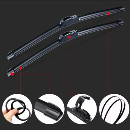 Windshield Car Wiper Blades U Type Universal Bracketless Frameless All Season 2026 Rain Ready