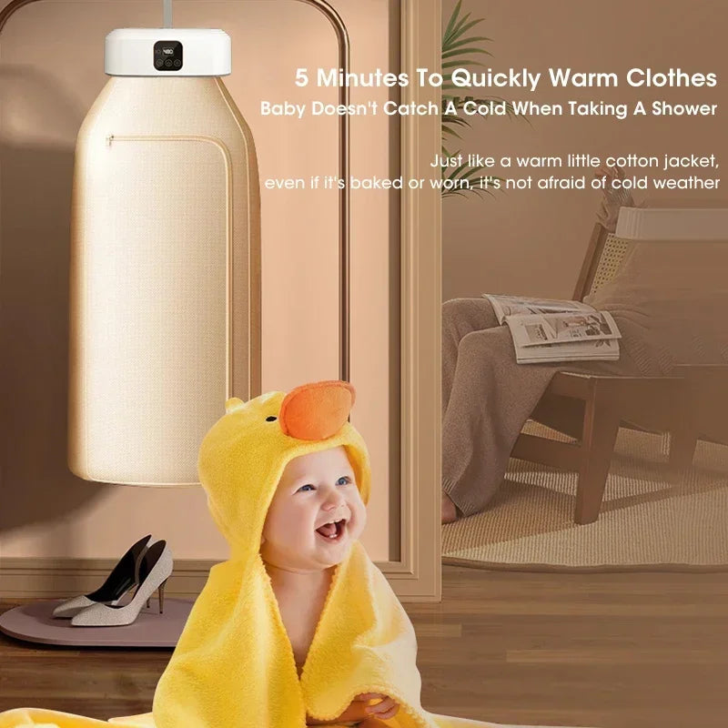 Mini Travel-Friendly Motor-Driven Dryer - Foldable Fast Drying Household Cabinet for Travel