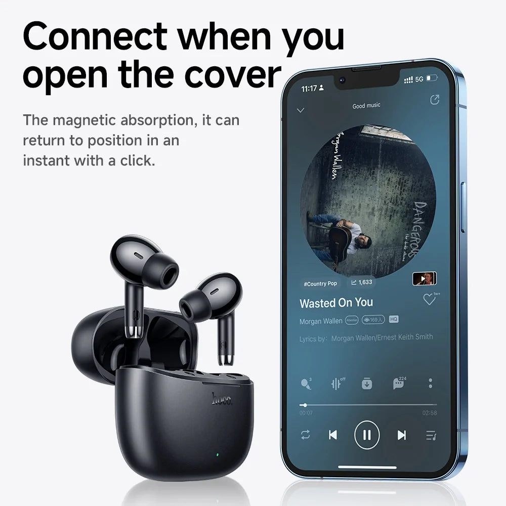 waterproof, USB-C charging, touch control, built-in mic 2026 – Cordless Bluetooth 5.3 earbuds