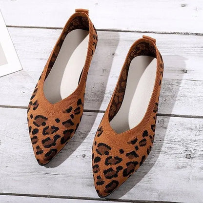 Women’s Breathable Ballet Flats - Pointed Toe Mesh, Casual