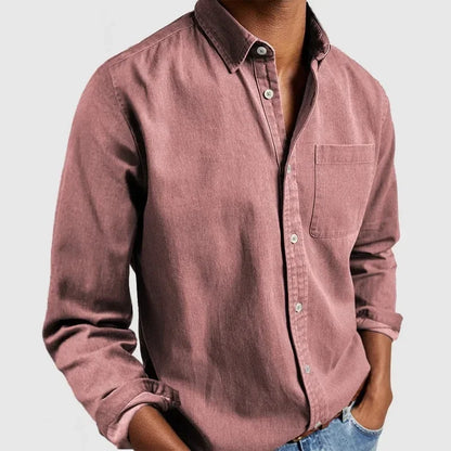 Down Turn Collar Casual Blouse Long Sleeve Tees Solid Button Cardigan Autumn