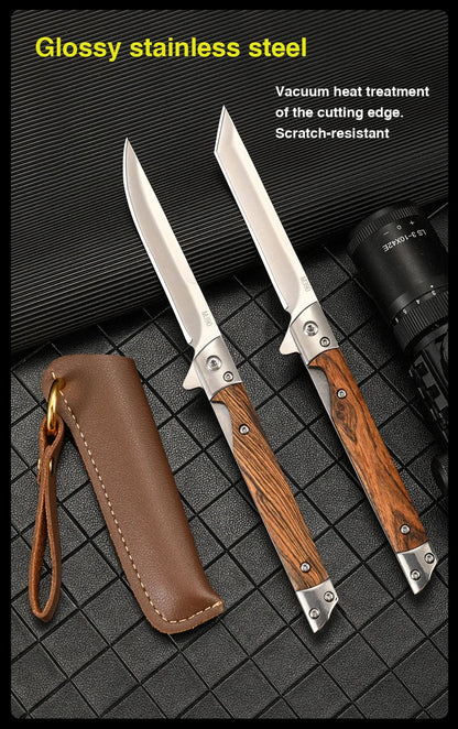 Outdoor Camping Multi-Use EDC 2026 – Damascus Pattern Folding Pocket Knife Stainless Steel
