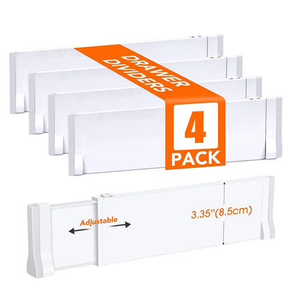 Drawer Dividers Flexible Expandable Drawer Organizers Back To School 2025 Space Saving Dresser Storage