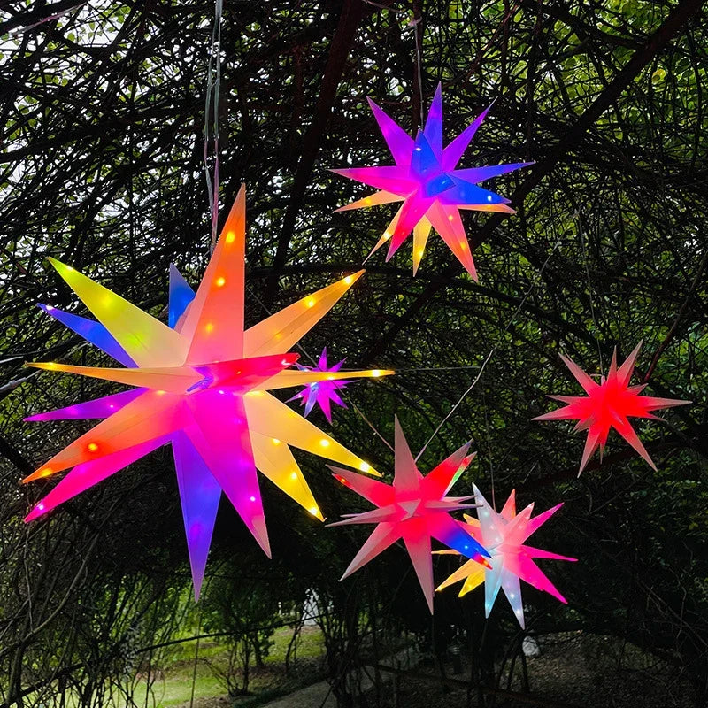 Star LED Light Bluetooth App Control RGB Star Lamp, Halloween 2025 Party Yard Tree Decor, Customizable Gift