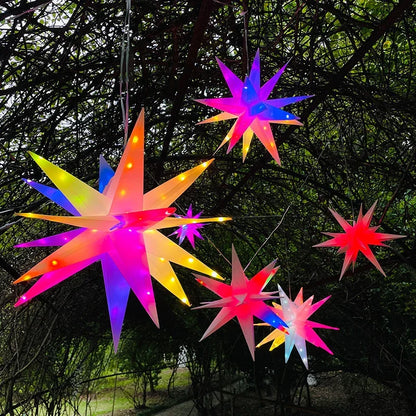 Star LED Light Bluetooth App Control RGB Star Lamp, Halloween 2025 Party Yard Tree Decor, Customizable Gift
