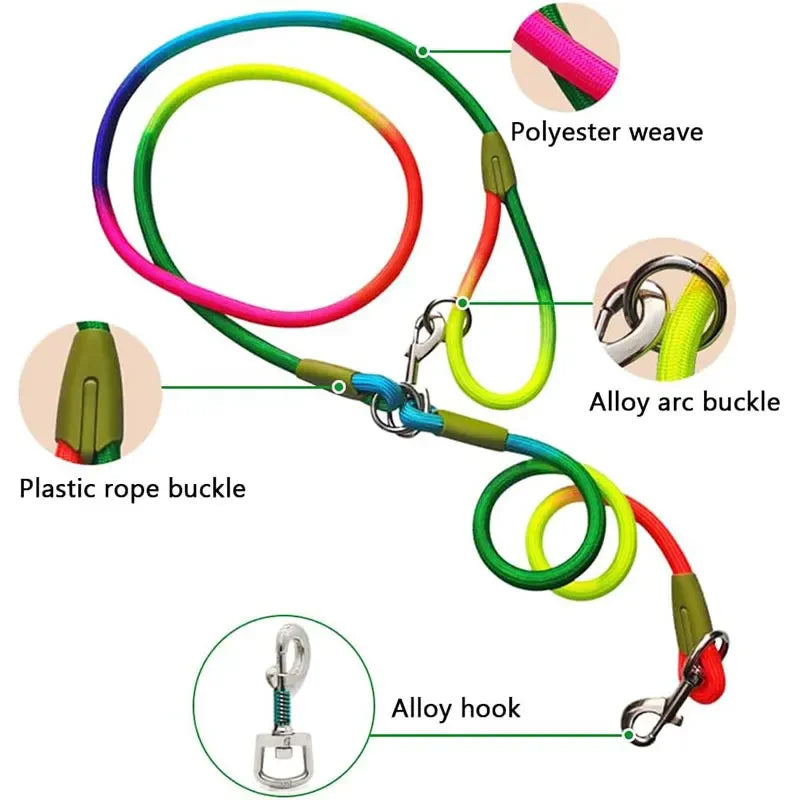 Hands Free Dog Leash Reflective Flexible Nylon Walking Jogging Leash Fall 2025 Secure Hands Free Control