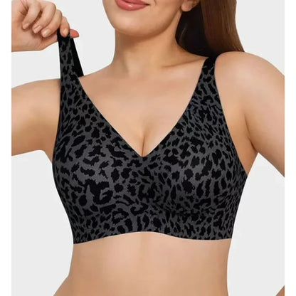 Breathable Women's Bra - Seamless, Full Cup, Wire-Free, Nylon-Elastane Blend, Regular Wear