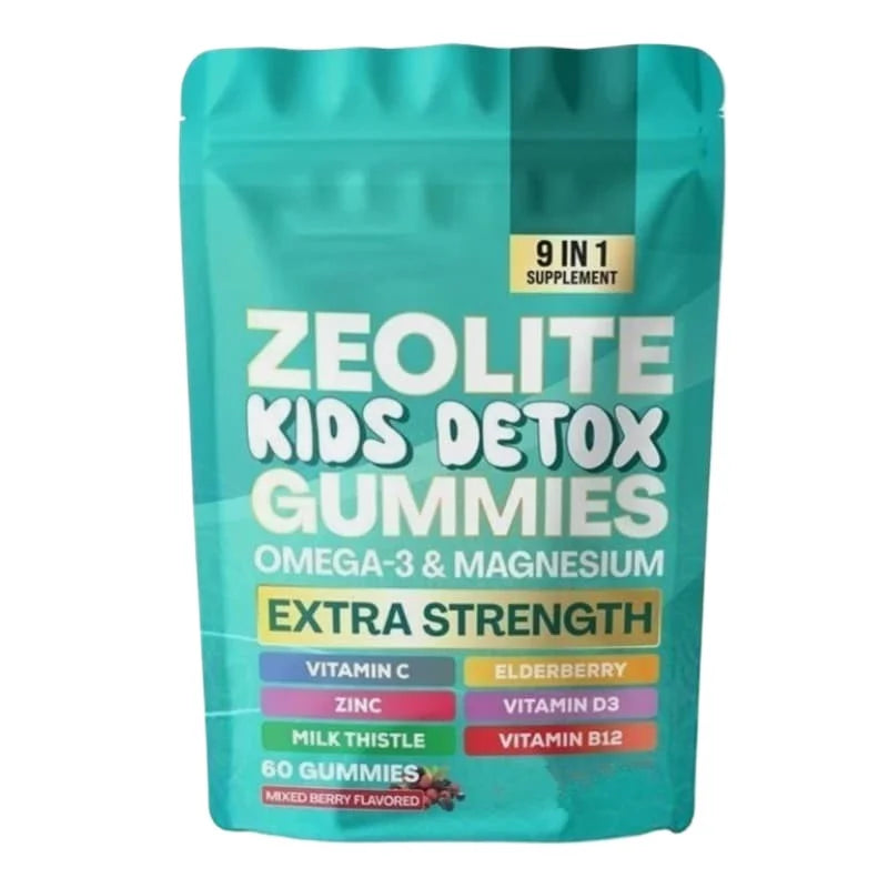 Multivitamin Omega-3 Magnesium Elderberry Immune Support Supplement 2026 – Zeolite Detox Gummies 60 Count
