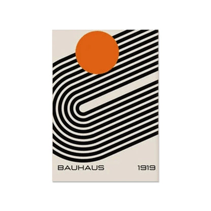 Bauhaus Abstract Patterned Posters Vertical Canvas Art