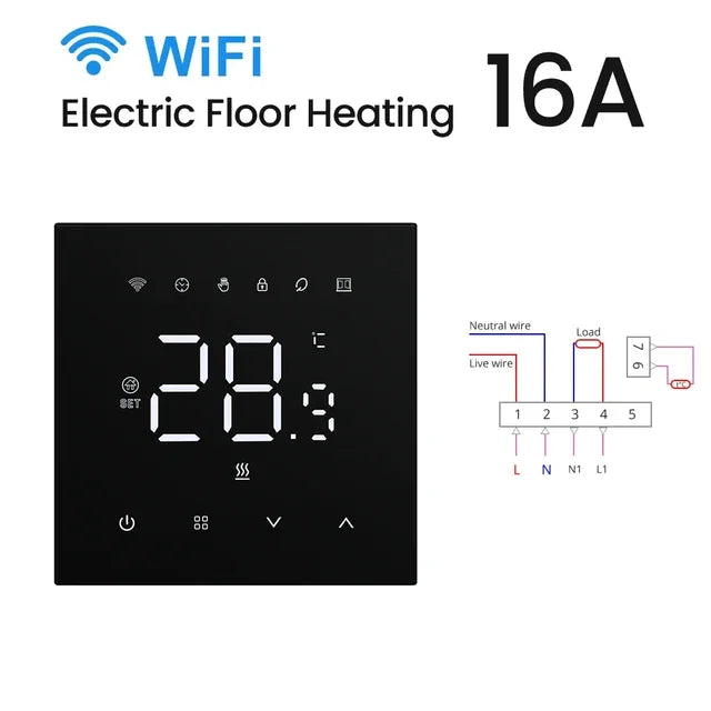 Thermostat Smart WiFi Autumn 2025 Heating And Boilers Voice Assistant Compatible Touchscreen Energy Saving