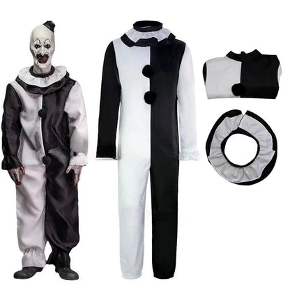 Art2025 Edition The Clown Cosplay Jumpsuit And Mask Halloween