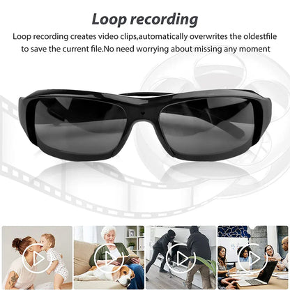 Glasses Mini Camera 1080P HD Wearable Sunglasses Video Recorder TikTok Viral Fall 2025 Hands Free Recording