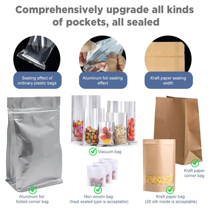 Heat Sealer 8 Inch Hand-Held Impulse Bag Sealer Travel-Friendly Packaging Device Fall 2025 Airtight Food Storage