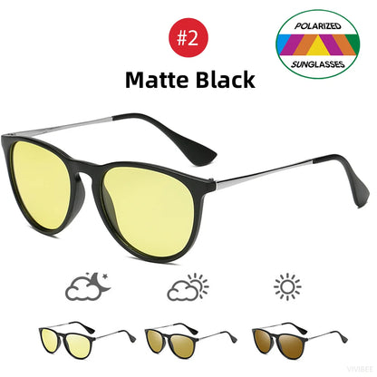 Sunglasses Photochromic For Night Driving Polarized UV400 Lenses Color Changing Glasses Fall 2025 Trend