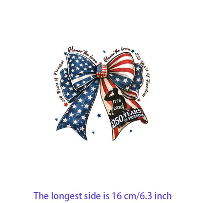 Iron2026 Edition On Patches USA Flag Bald Eagle Heat Transfer Kit Patriotic 4th Of July DIY Clothing Decor