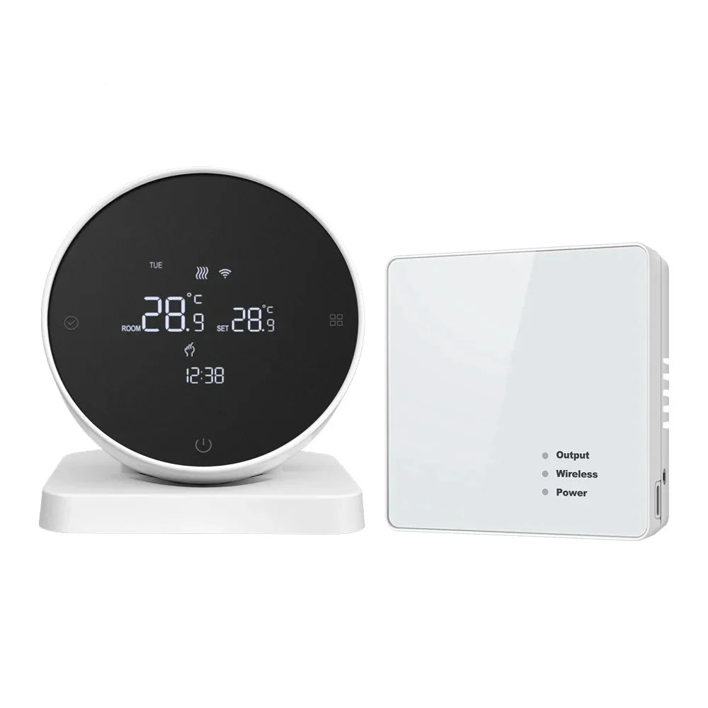 Smart2025 Edition Thermostat WiFi Temperature Controller for Water and Gas Boilers Two Piece Voice Assistant Compatible Fall