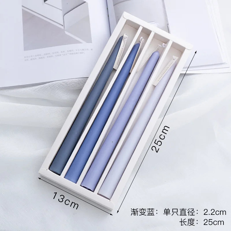 Candles Taper 4 Pack Slender Scented Smokeless Long Branch Wedding Table Decor Fall 2025 DIY Centerpieces