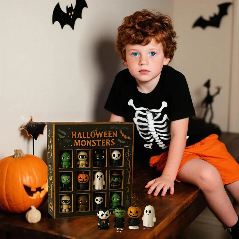 Halloween2025 Edition Advent Calendar 12 Spooky Mini Dolls