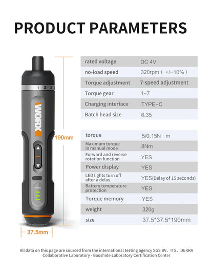 Cordless2025 Edition Screwdriver Kit With 30 Bit Kit USB Battery-Powered 4V DIY Device For Household Projects Fall