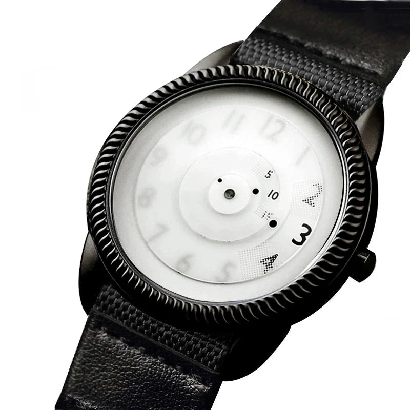 Handless Quartz Watch Canvas Strap Minimalist Style