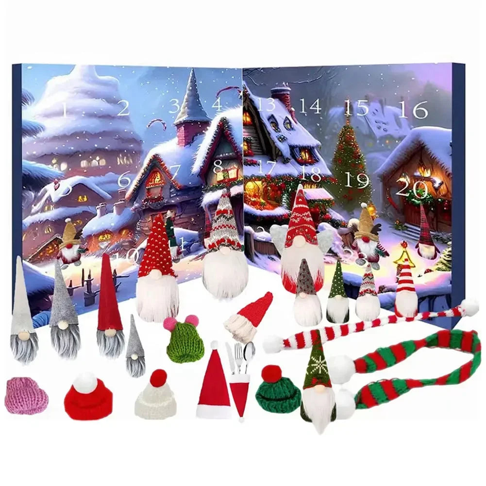 Christmas Decor 2025 – Plush Gnome Holiday Countdown Kit