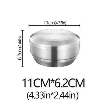 Steel Stainless Double Layer Rice Bowl With Lid Insulated
