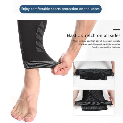 Pair 2026 – Full Leg Compression Sleeve Long Knee Support for Cycling Hiking Basketball