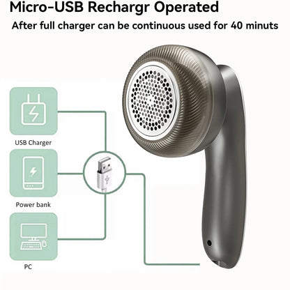 Motor-Driven Digital Display Lint Remover Travel-Friendly Fabric Shaver for Clothes Fluff and Hair Balls