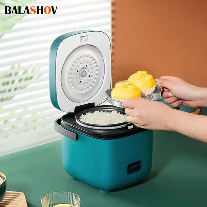Rice Cooker 1.2L Mini Automatic Motor-Driven Rice Cooker Compact Capacity 1-2 Servings Back To School 2025 Nonstick