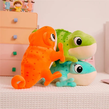 Chameleon Plush Pillow 30cm Cartoon Reptile Cozy Gift