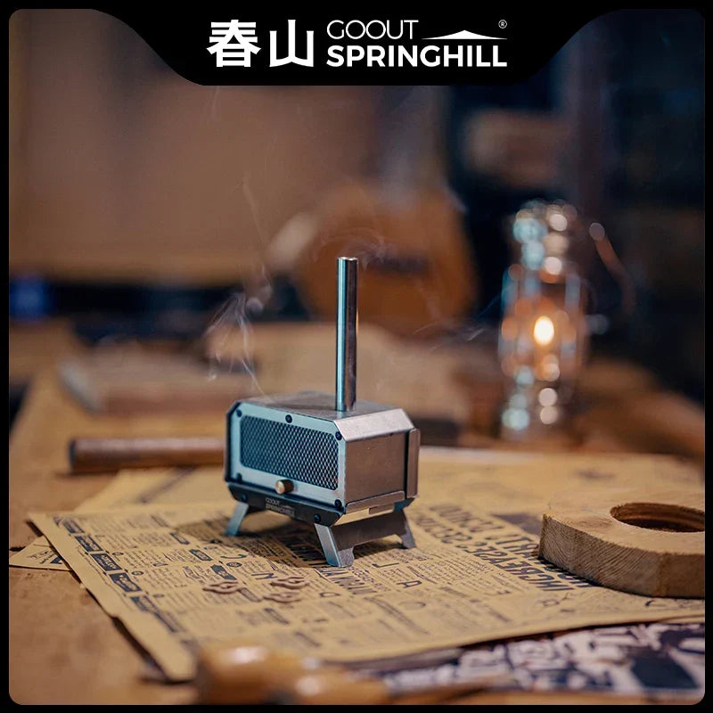 Travel-Friendly Wood Stove Foldable Stainless Steel Mini Camping Incense Burner Fall 2025 Mosquito Control And Tabletop Aroma