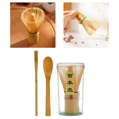 Matcha Bamboo Whisk Starter Kit Ceremonial Tea Eco Gift