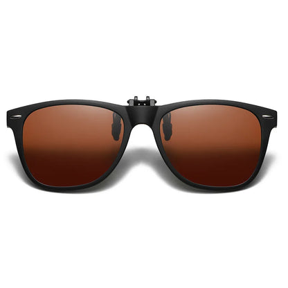 Polarized Photochromic UV Anti-Glare Driving Goggles, Vintage Square Style, Fall 2025 Safe Driving – Night Vision Clip-On Sunglasses