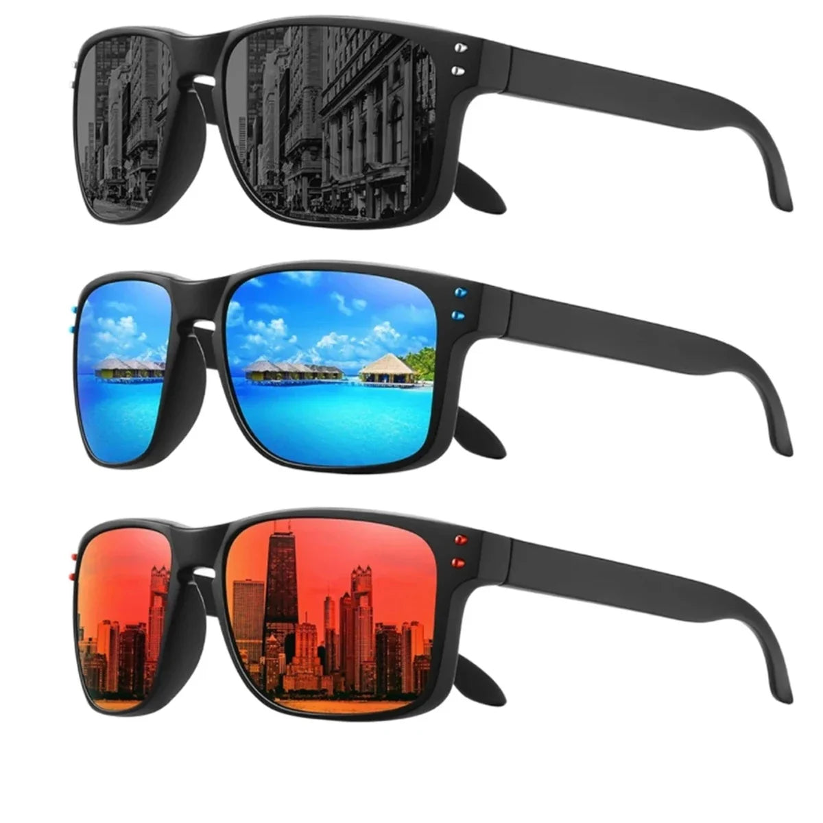 Sunglasses Polarized 4-Pack Unisex UV400 Driving Night Vision TR Frames Summer 2026 Gift