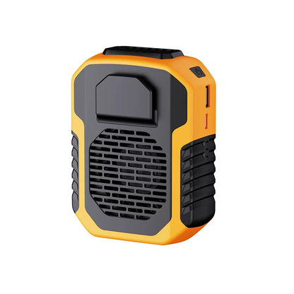 Hanging Neck Waist Fan USB Mini Charging Clip Fan - Outdoor Travel-Friendly Mute Cooling Device with Powerbank