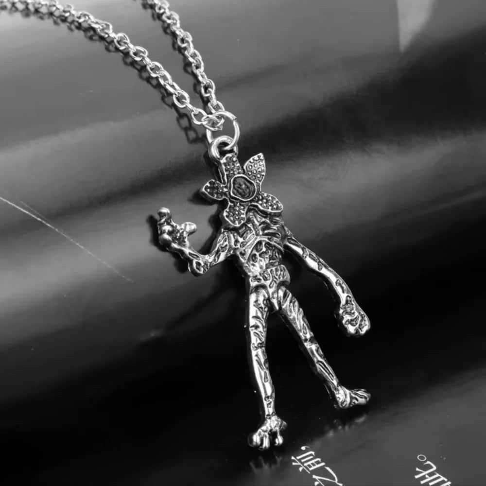 Monster Pendant Necklace 925 Sterling Silver Upside-Down Monster Charm Flexible Valentine Gift 2026 Gift Ready