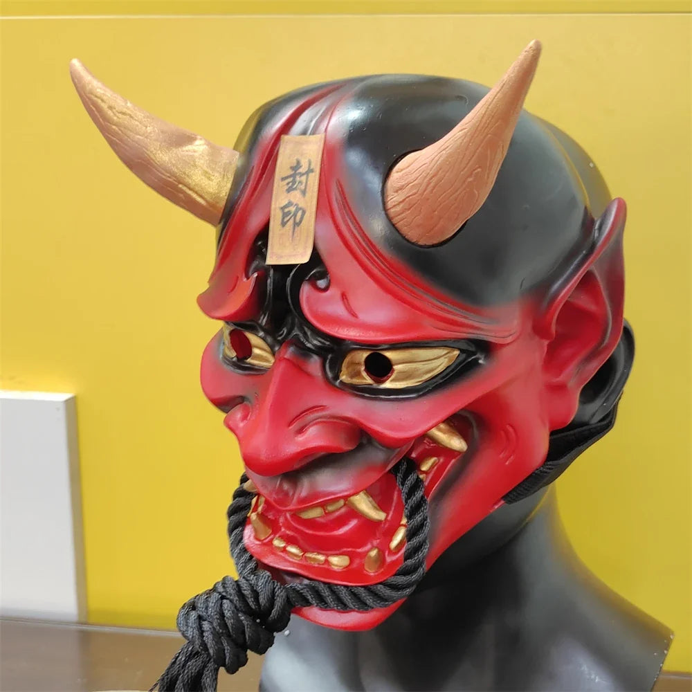 Horror2025 Edition Hannya Mask Resin Demon Cosplay Halloween