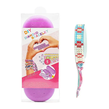Flexible DIY Diamond Painting Bracelet for Kids & Adults - Creative Jewelry Craft with Embroidery Art