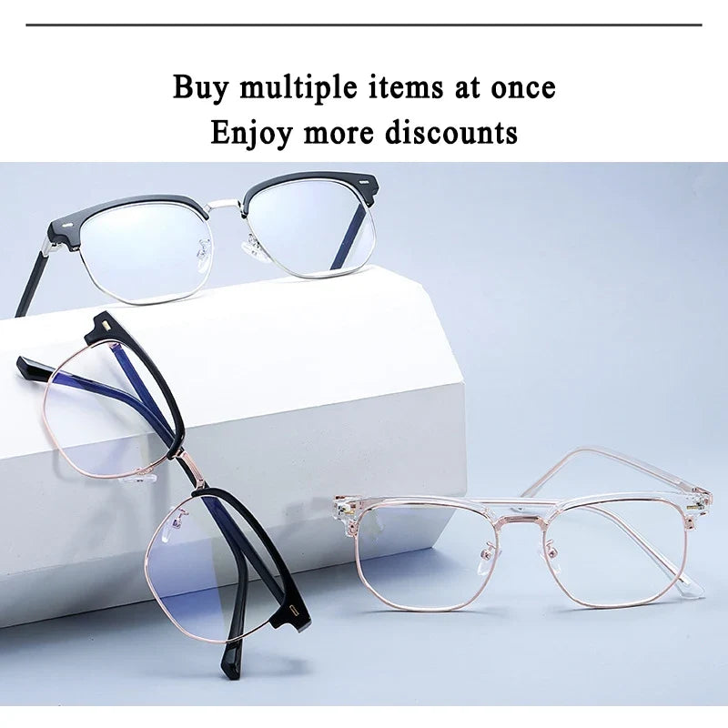 Light Blue Blocking Glasses Photochromic Rectangle Eyewear For Office And Computer Use Fall 2026 TikTok Viral Gift