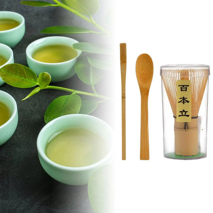 Matcha Bamboo Whisk Starter Kit Ceremonial Tea Eco Gift