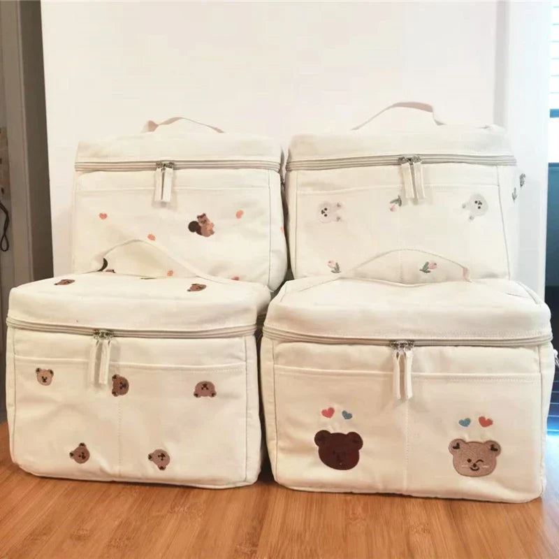 Baby Bottle Cooler Bag Water-Resistant Insulated Stroller Organizer Spring 2025 Thermal Diaper Pouch
