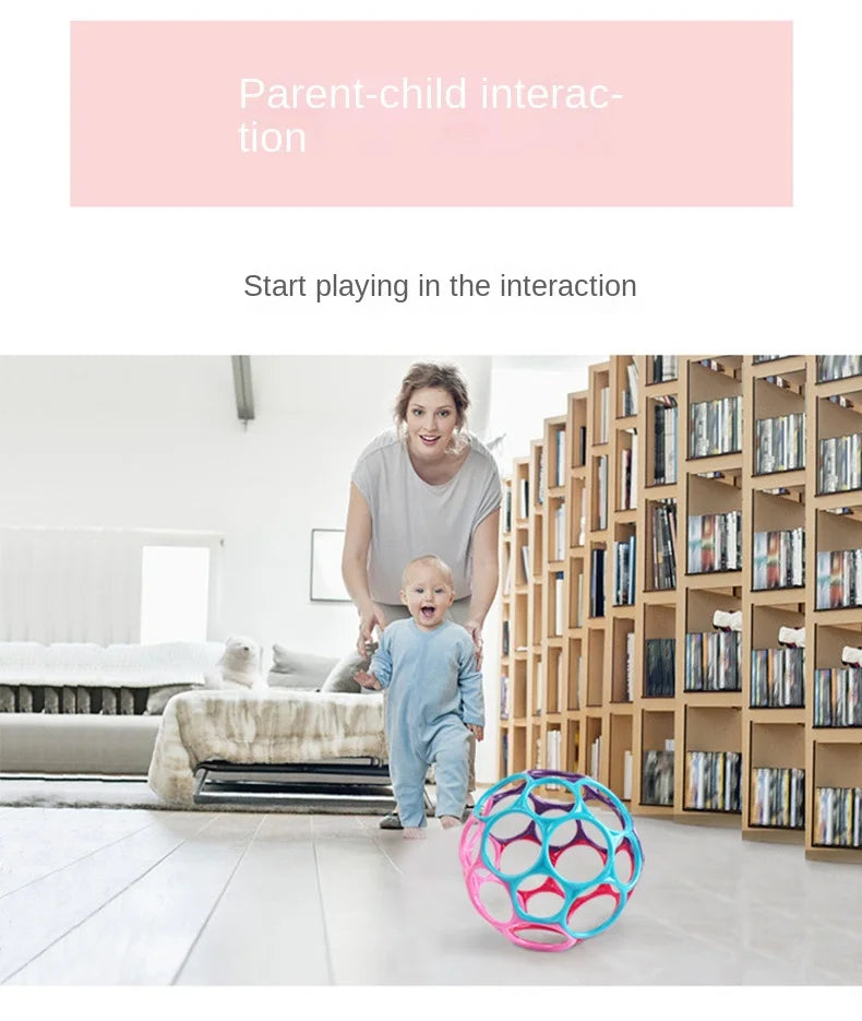 Baby Rattle Teether Ball Newborn Sensory Toys Plush Safe