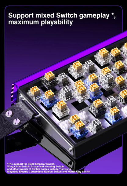 Mechanical Gaming Keyboard 68 Key RGB Travel-Friendly Esports