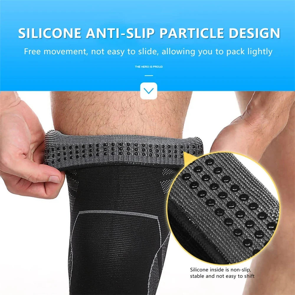 Pair 2026 – Full Leg Compression Sleeve Long Knee Support for Cycling Hiking Basketball