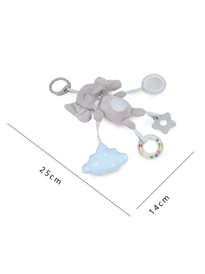 Elephant Plush Rattle Newborn Sensory Toys Plush Bell