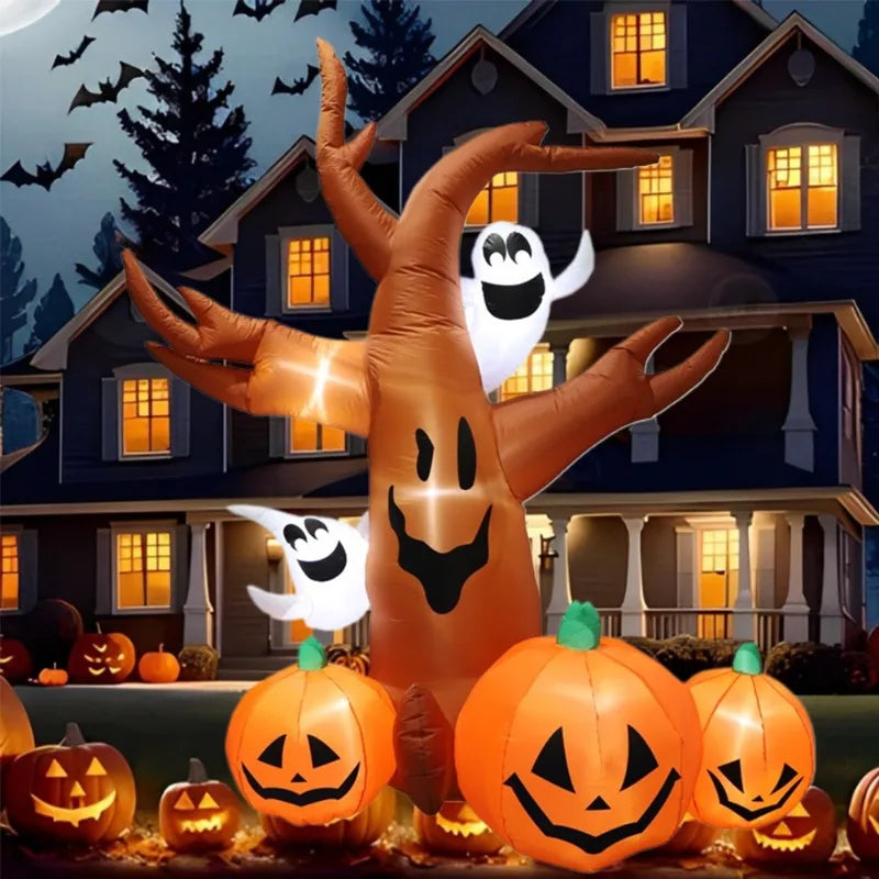 Inflatable2025 Edition Halloween Decoration Pumpkin Tree Outdoor Fall