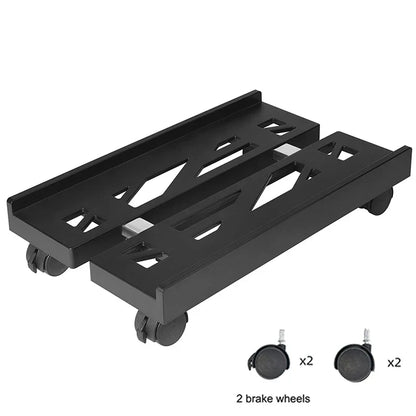 PC Tower Stand Flexible Ventilated Base With Casters